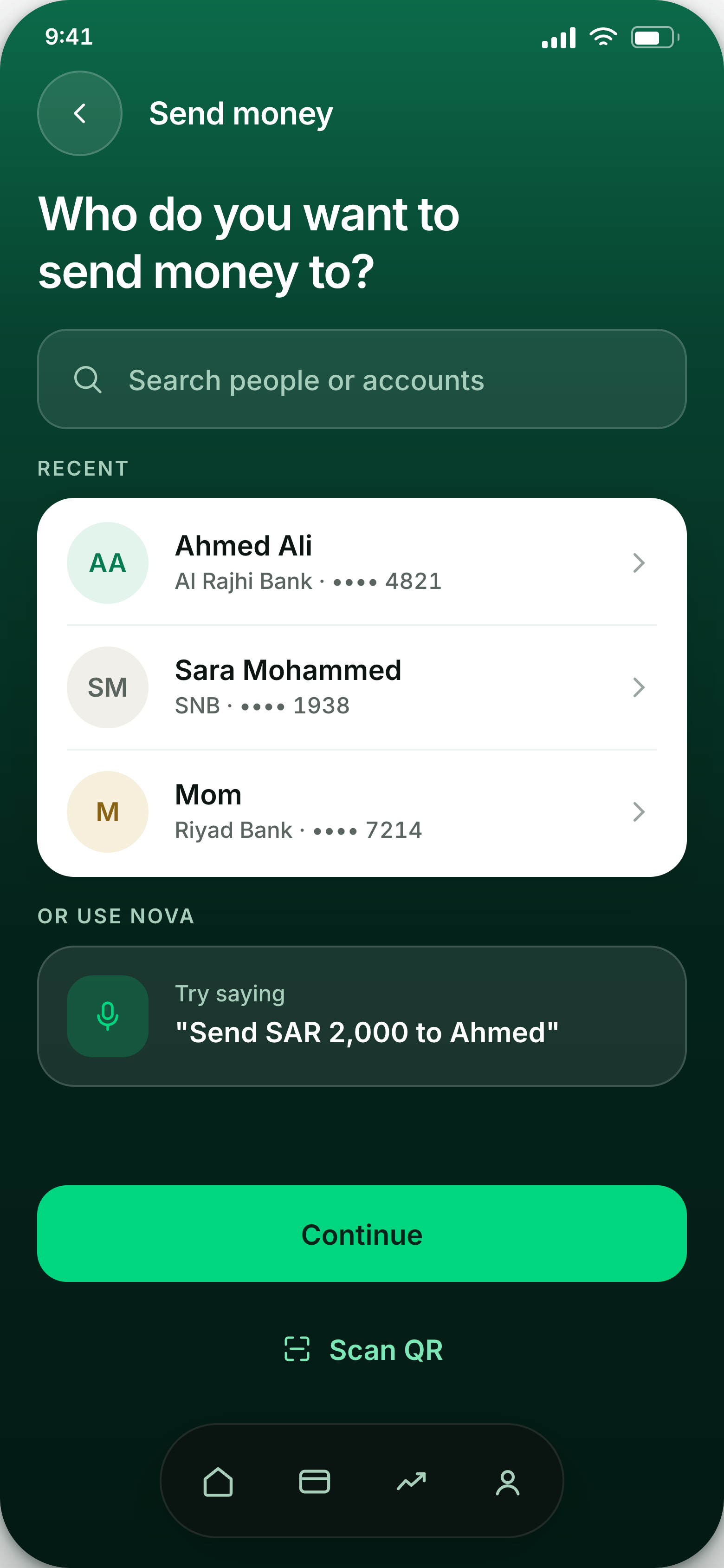 Send money