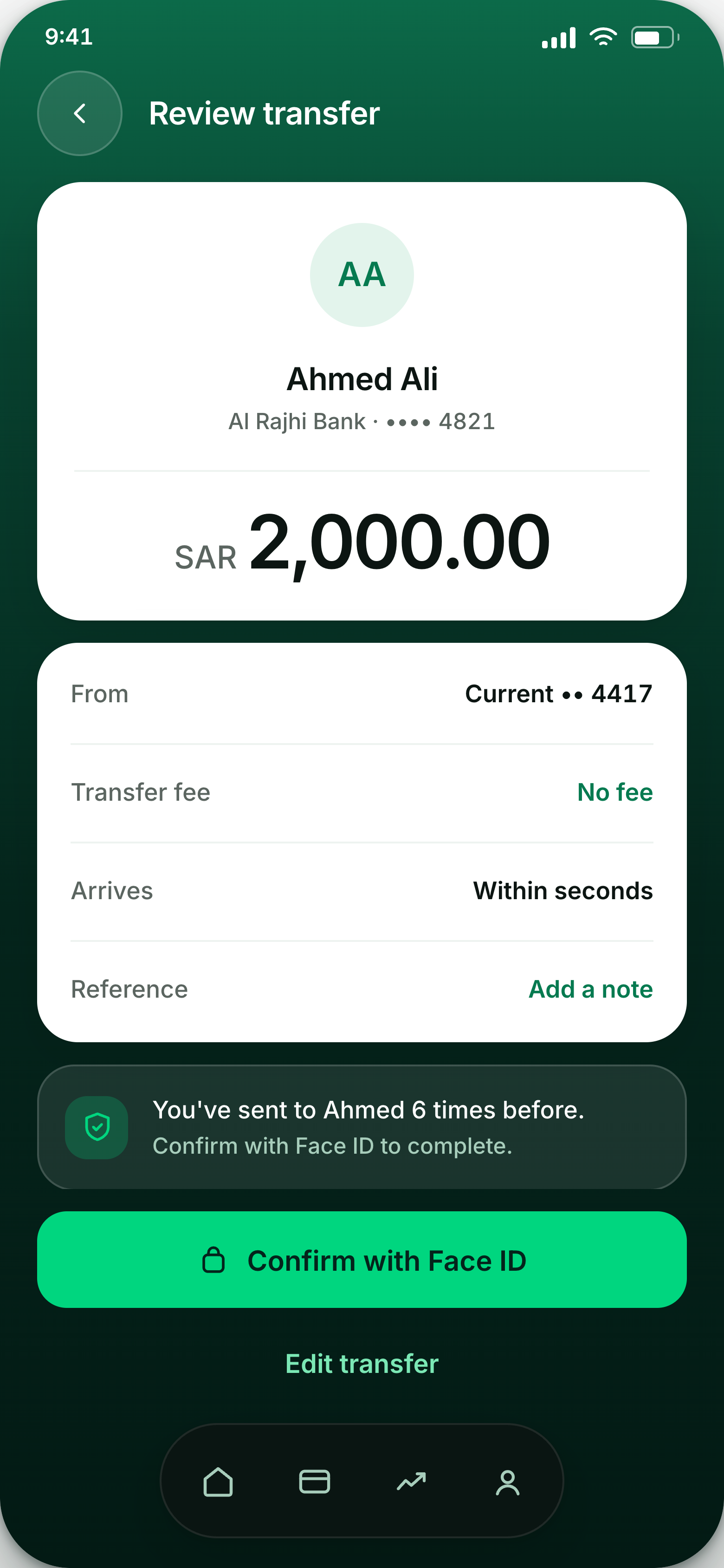 Review transfer