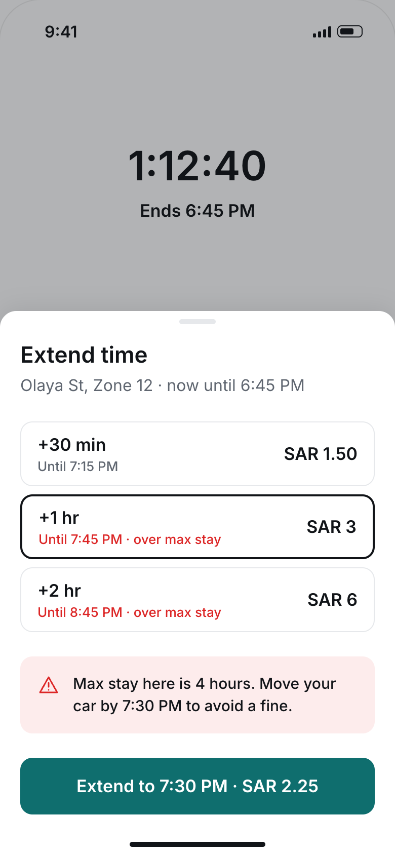 Extend time