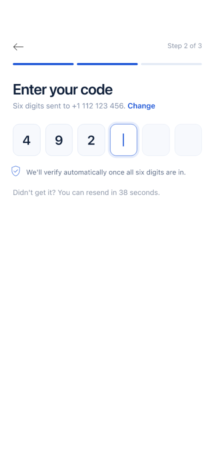 Verify code